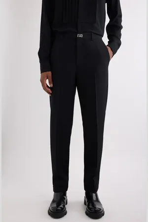 Givenchy New Metal Detail Wool Pants in at Nordstrom, Size 36 Us