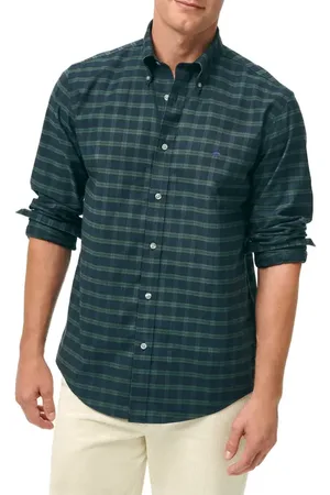 Brooks Brothers Non-Iron Plaid Cotton Stretch Oxford Cloth Button-Down Shirt in at Nordstrom, Size Small