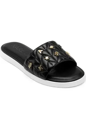 Karl Lagerfeld Carenza Studs Slide Sandal in at Nordstrom, Size 5.5