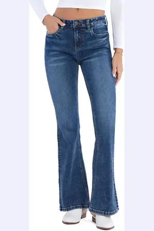 HINT OF BLU Mid Rise Flare Jeans in at Nordstrom, Size 31