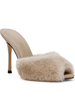 Steve Madden Priya Faux Fur Sandal in at Nordstrom, Size 7