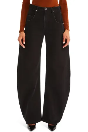 SER.O.YA Marbel Mid Rise Barrel Jean in at Nordstrom, Size 28