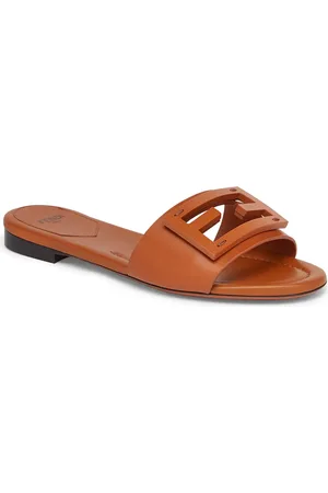 Fendi Signature Logo Slide Sandal in at Nordstrom, Size 5Us