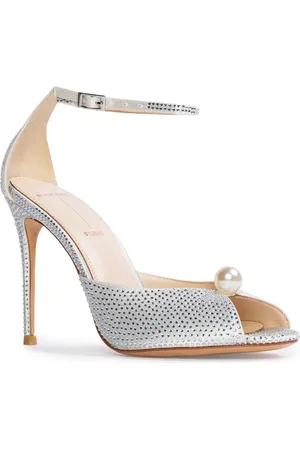 BLACK SUEDE STUDIO Veda Ankle Strap Peep Toe Sandal in at Nordstrom, Size 5Us