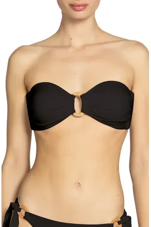 Robin Piccone Margot Ring Bandeau Bikini Top in at Nordstrom, Size X-Small