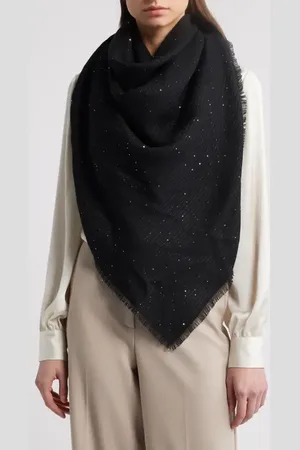 RAG&BONE Stella Sequin Virgin Wool Blend Square Scarf in at Nordstrom