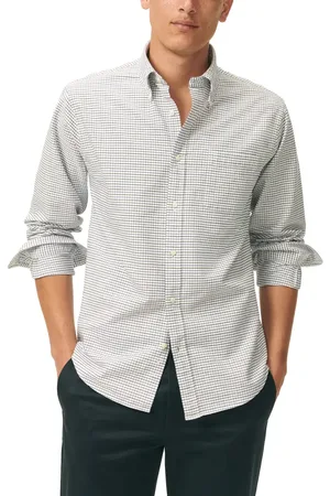Brooks Brothers Friday Tattersall Check Cotton Oxford Cloth Button-Down Shirt in at Nordstrom, Size Small