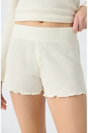 P.J.Salvage Reloved Rib Knit Pajama Shorts in at Nordstrom, Size Small
