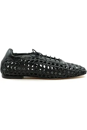 Andrea Gomez Antonia Woven Leather Flat in at Nordstrom, Size 38.5