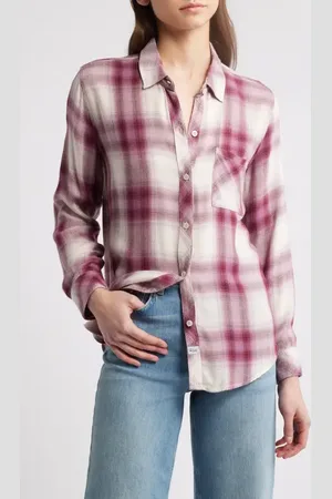 Rails Hunter Plaid Button-Up Shirt in at Nordstrom, Size Large
