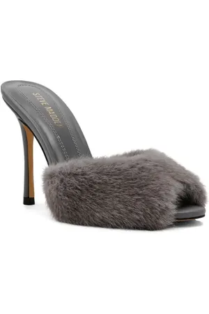 Steve Madden Priya Faux Fur Sandal in at Nordstrom, Size 7