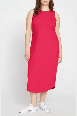 UNIVERSAL STANDARD Cal Tank Midi Dress in at Nordstrom, Size 4Xl