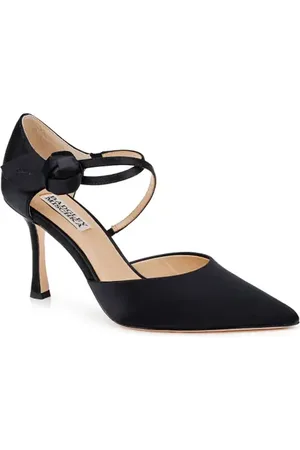 Badgley Mischka Jayden Ankle Strap Pointed Toe Pump in at Nordstrom, Size 5.5