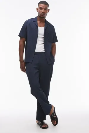 Topman Pliss?? Pull-On Wide Leg Pants in at Nordstrom, Size Small