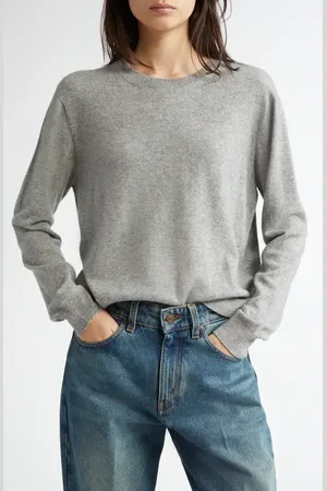 Johnstons Of Elgin Classic Cashmere Crewneck Sweater in at Nordstrom, Size X-Large