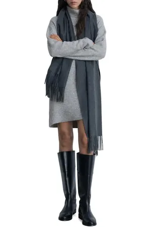 MANGO Taldote Long Sleeve Turtleneck Sweater Dress in at Nordstrom, Size X-Small