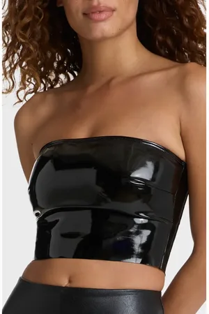 Commando Patent Faux Leather Crop Tube Top in at Nordstrom, Size X-Small