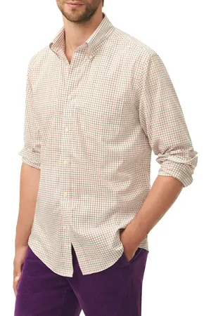Brooks Brothers Non-Iron Tattersall Check Stretch Cotton Button-Down Shirt in at Nordstrom, Size Medium