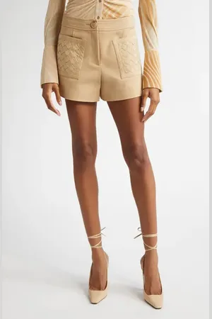 Ramy Brook Tamika Woven Patch Pocket Cotton Blend Shorts in at Nordstrom, Size 6