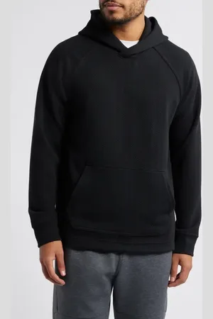 Zella Edge Chevron Jacquard Hoodie in at Nordstrom, Size X-Large
