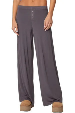 Edikted Kait Low Rise Wide Leg Pants in at Nordstrom, Size Small