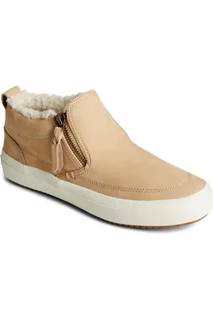 Sperry Cozy Crest Lug Side Zip Faux Shearling Lined Sneaker Boot in at Nordstrom, Size 6