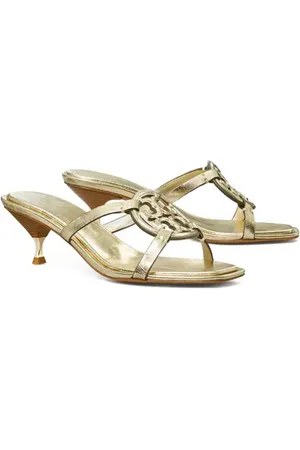 Tory Burch Miller Geo Bomb?? Kitten Heel Slide Sandal in at Nordstrom, Size 6