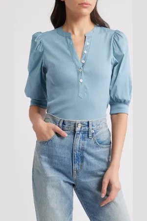 VERONICA BEARD Coralee Front Button Blouse in at Nordstrom, Size X-Large