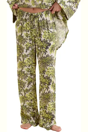 Papinelle X Karen Walker Canopy Wide Leg Pajama Pants in at Nordstrom, Size Small