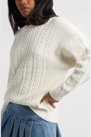 BP. Oversize Cotton Blend Cable Sweater in at Nordstrom, Size X-Large
