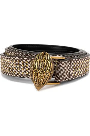 Kurt Geiger Crystal Houndstooth Belt in at Nordstrom, Size Medium