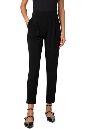 AKRIS Caro Pleat Front Tapered Leg Ankle Pants in at Nordstrom, Size 2