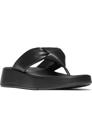FitFlop F-Mode Knot Platform Wedge Flip Flop in at Nordstrom, Size 7