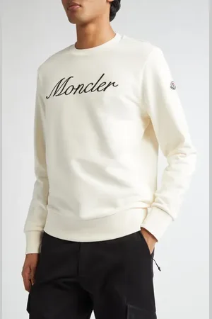 Moncler Embroidered Logo Sweatshirt in at Nordstrom, Size Small