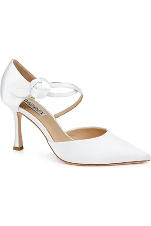 Badgley Mischka Jayden Ankle Strap Pointed Toe Pump in at Nordstrom, Size 9.5