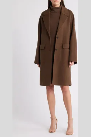 HUGO BOSS Cattina Wool Blend Coat in at Nordstrom, Size 2