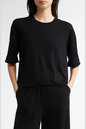 Johnstons Of Elgin Superfine Merino Wool Scoop Neck Sweater in at Nordstrom, Size X-Small