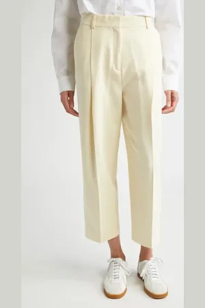 Totême Pleat Front Straight Leg Pants in at Nordstrom, Size 4 Us