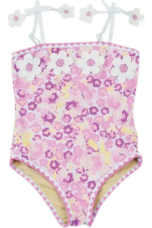 Shade Critters Crochet Pom One-Piece Swimsuit in at Nordstrom, Size 12-18M