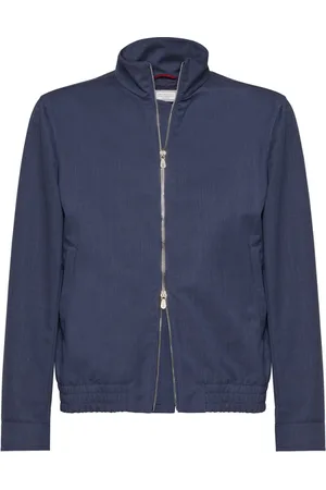 Brunello Cucinelli Bonded fabric bomber jacket in at Nordstrom, Size 56 It