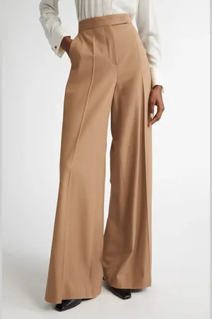 Max Mara Ninfa Virgin Wool Ultra Wide Leg Pants in at Nordstrom, Size 8