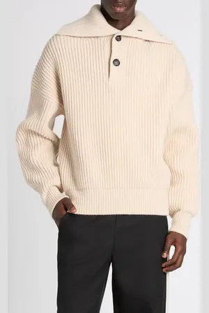 Alexander McQueen Funnel Neck Wool & Cashmere Sweater in at Nordstrom, Size X-Large