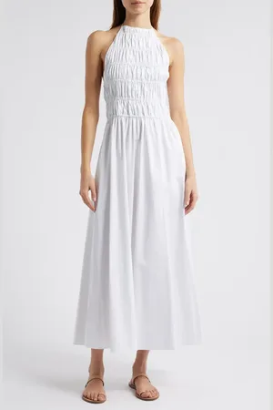 Solid The Meira Halter Neck Cotton Sundress in at Nordstrom, Size Medium