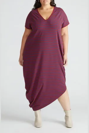 UNIVERSAL STANDARD Geneva Asymmetric T-Shirt Dress in at Nordstrom