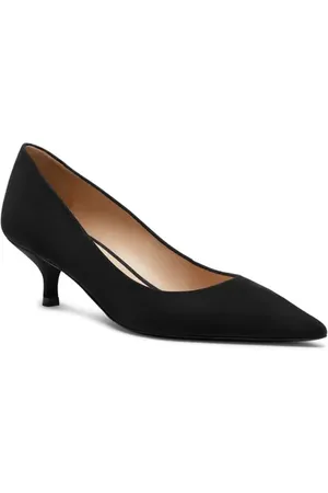 Stuart Weitzman Power Pointed Toe Kitten Heel Pump in at Nordstrom, Size 6