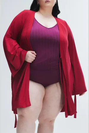 Savage X Fenty Sleek Stitch Robe in at Nordstrom, Size X-Small