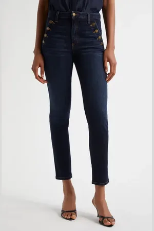 Ramy Brook Helena Sailor Skinny Jeans in at Nordstrom, Size 24