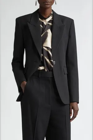 ST. JOHN Pinstripe One-Button Blazer in at Nordstrom, Size 6