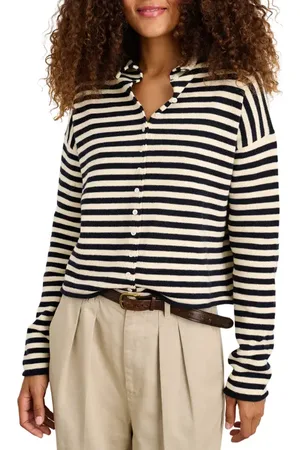 ALEX MILL Taylor Stripe Cotton & Cashmere Cardigan in at Nordstrom, Size Medium