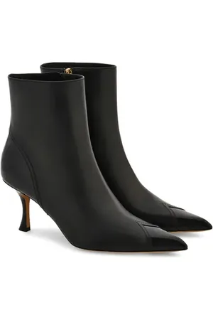 Salvatore Ferragamo Eagle 70 Pointed Toe Leather Bootie in at Nordstrom, Size 8.5